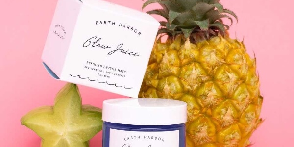 Some healthy skin products set up.